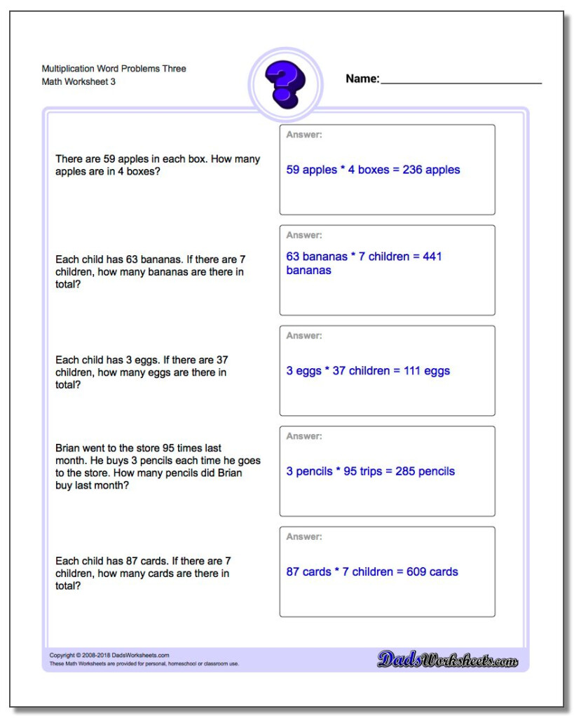 3rd Grade Multiplication Worksheets Pdf Tutorial Worksheet