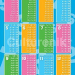 Educational Times Table Poster Print 36 X 24 Walmart Walmart