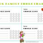 Free Family Chore Chart Family Chore Charts Chore Chart Chore Chart