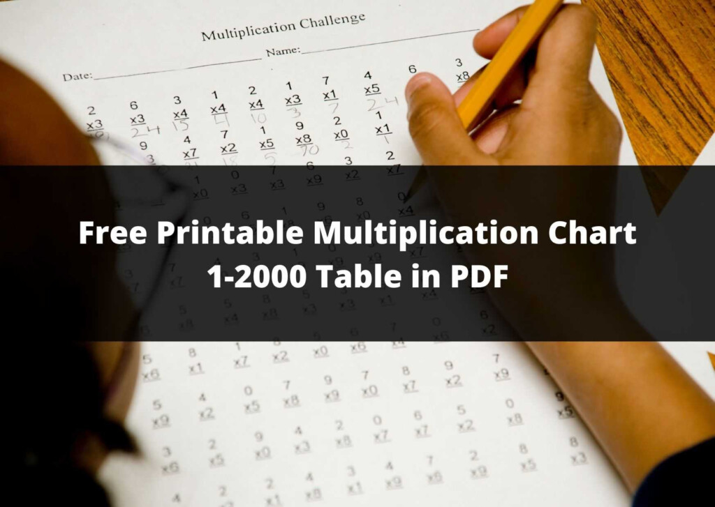 Free Printable Multiplication Chart 1 2000 Table In PDF