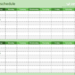 Kids Chore Schedule Template