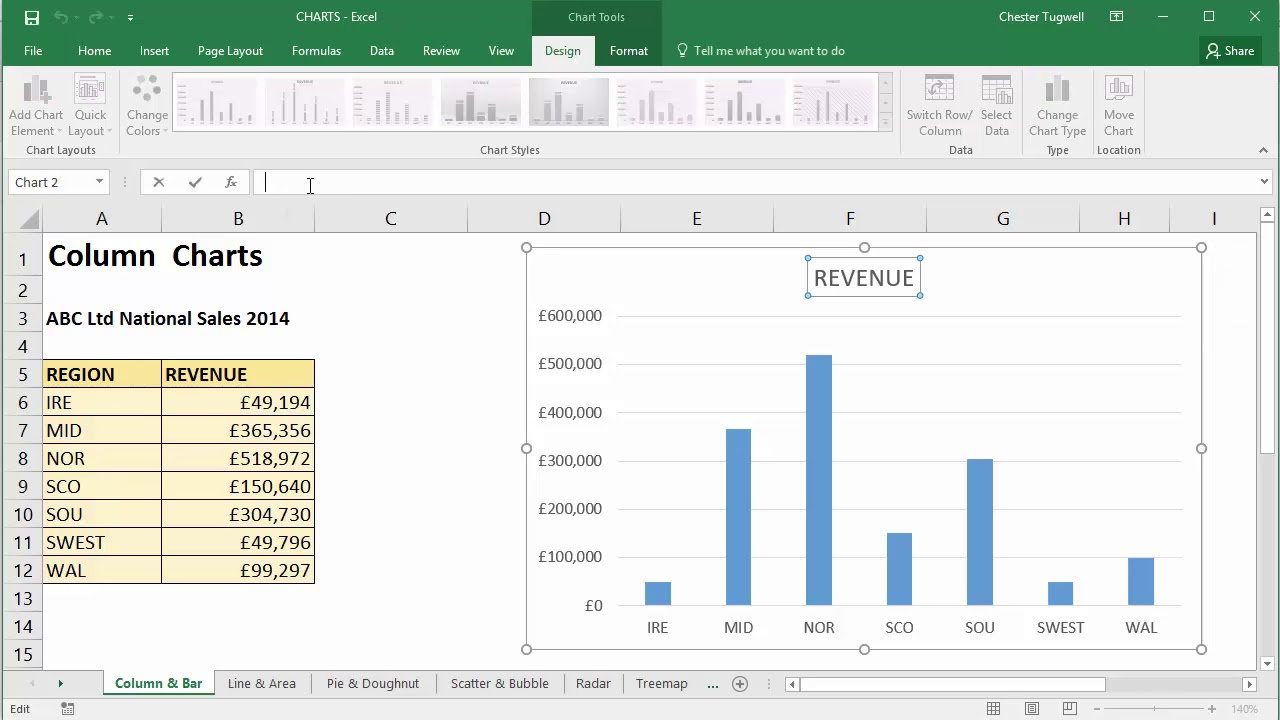 Link Chart Title To Cell In Excel Dynamic Chart Title YouTube