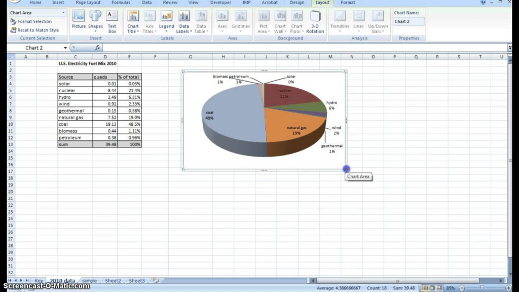 Creating Pie Chart And Adding Formatting Data Labels Excel YouTube
