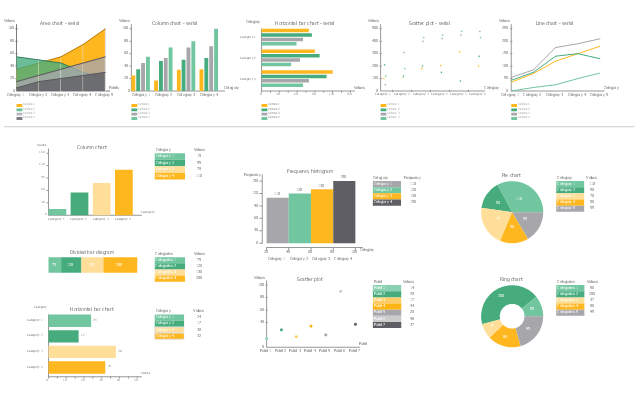 Design Elements Financial Charts Financial Comparison Chart Sales 