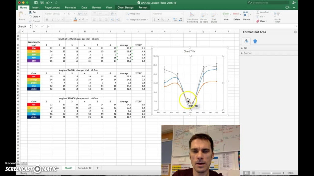 Excel 2016 Make One Graph With Multiple Lines And Unique Error Bars 