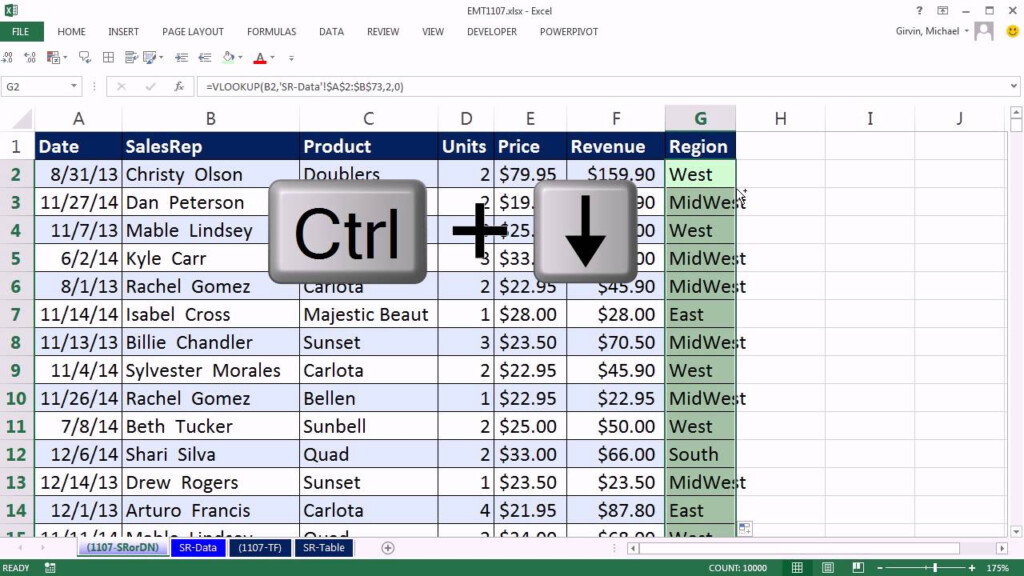 Excel Magic Trick 1107 VLOOKUP To Different Sheet Sheet Reference 