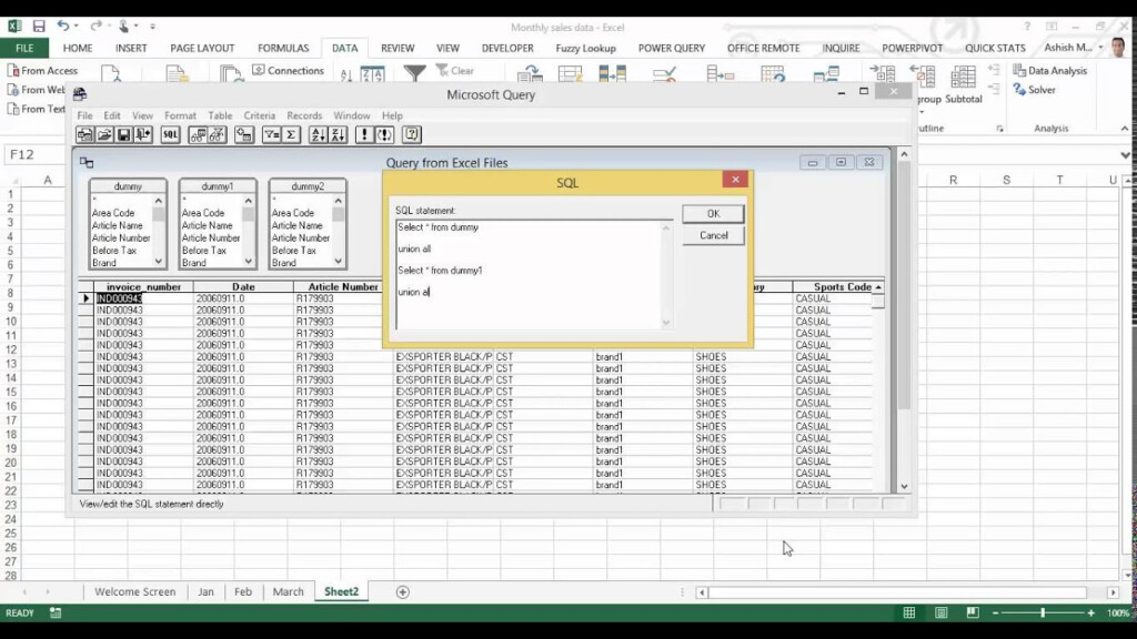 How To Create A Pivot Table In Excel 2010 From Multiple Tabs Review 