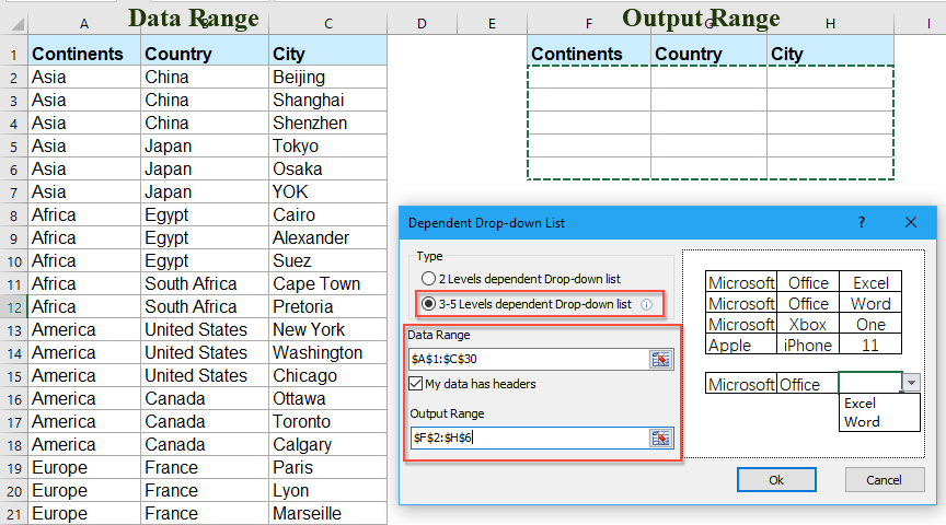 How To Create Multi Level Dependent Drop Down List In Excel 