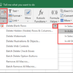 How To Delete Same Rows Or Ranges Across Multiple Sheets In Excel