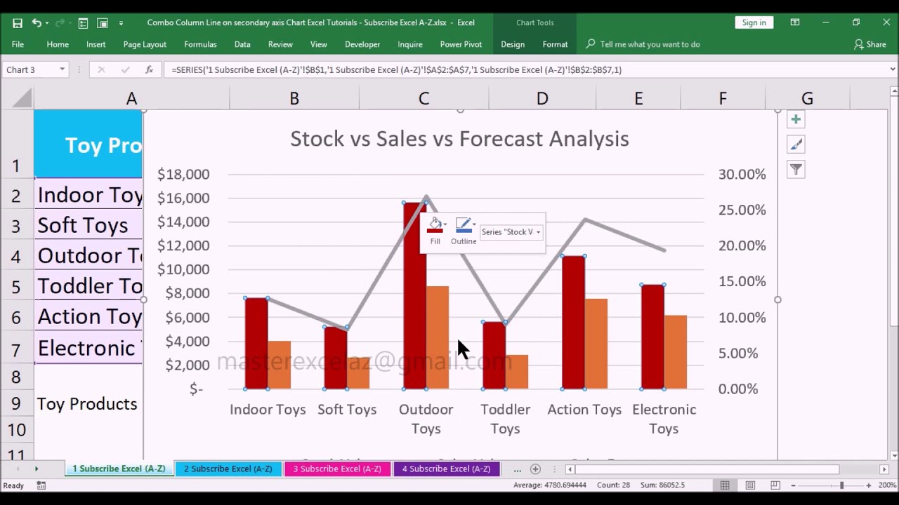 How To Make Excel Chart With Multiple Columns 2023 Multiplication Chart Printable