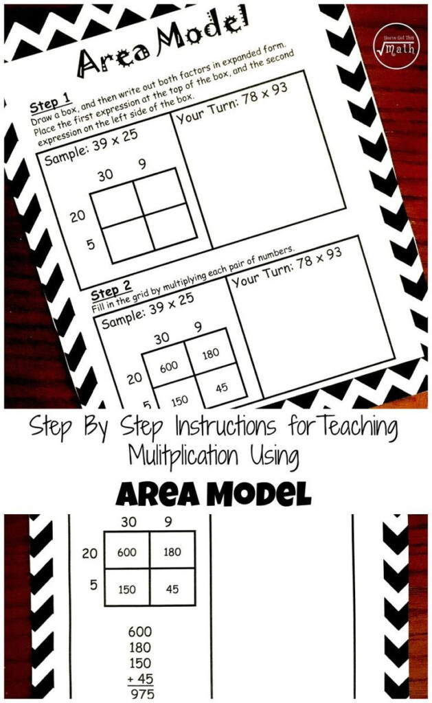 How To Teach Multiplication Using Area Model Free Printable 