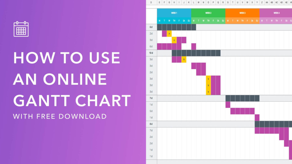 Mastering Your Production Calendar FREE Gantt Chart Excel Template 