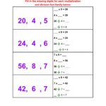 Multiplication Division Fact Triangles Worksheets Times Tables Worksheets