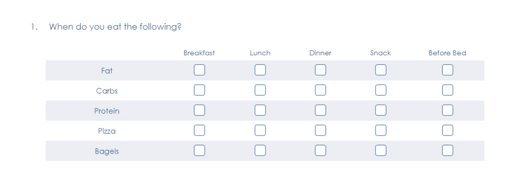 SurveyKing Help Checkbox Question