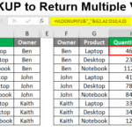VLOOKUP To Return Multiple Values Function With Examples