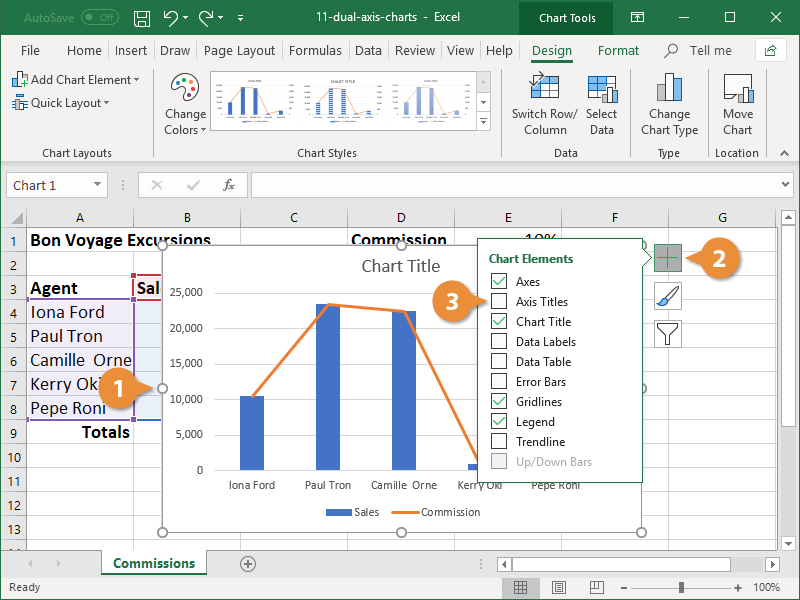 Add A Secondary Axis To A Chart In Excel CustomGuide