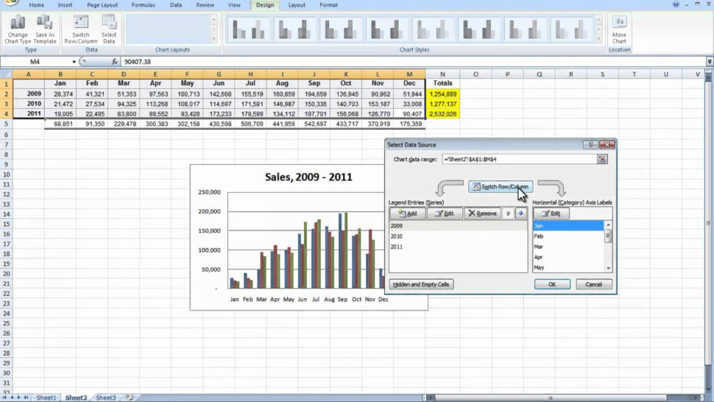 Comparing Monthly And Yearly Sales In Excel Easy YouTube