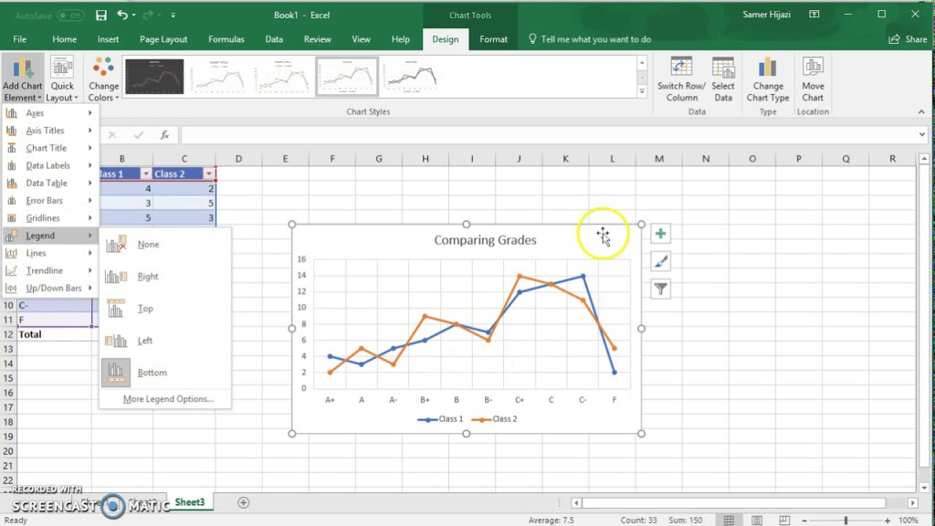 Creating Polygons Multiple Lines Chart In Microsoft Excel 2016 Office 