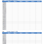 Download The Daily Work Schedule For Multiple Employees From Vertex42