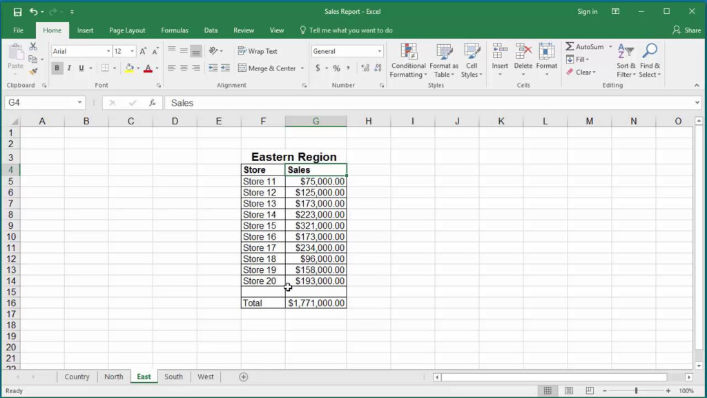 How To Add Same Cells From Multiple Worksheets In Excel 2016 YouTube