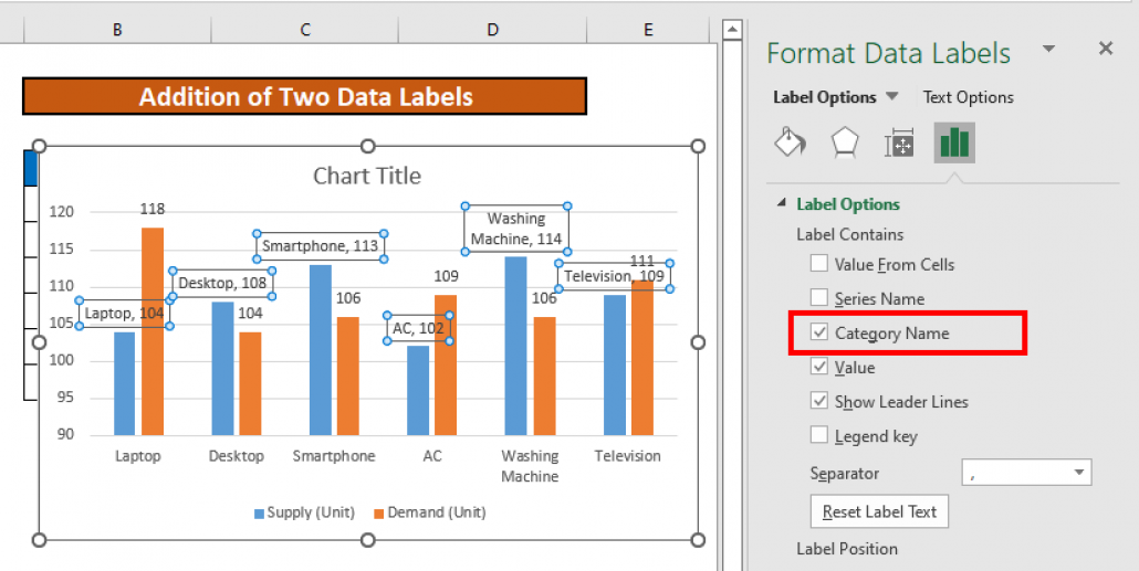 Add Multiple Labels To Excel Chart 2023 Multiplication Chart Printable