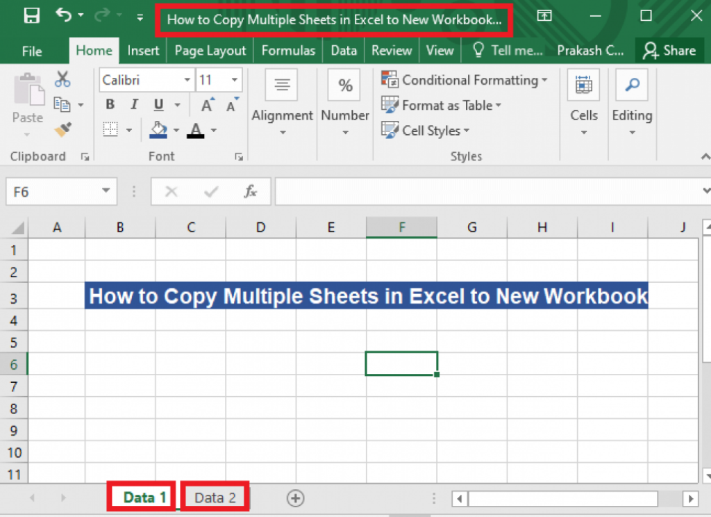 How To Copy Multiple Sheets In Excel To New Workbook 3 Methods 