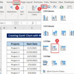 How To Create Excel Gantt Chart With Multiple Start And End Dates