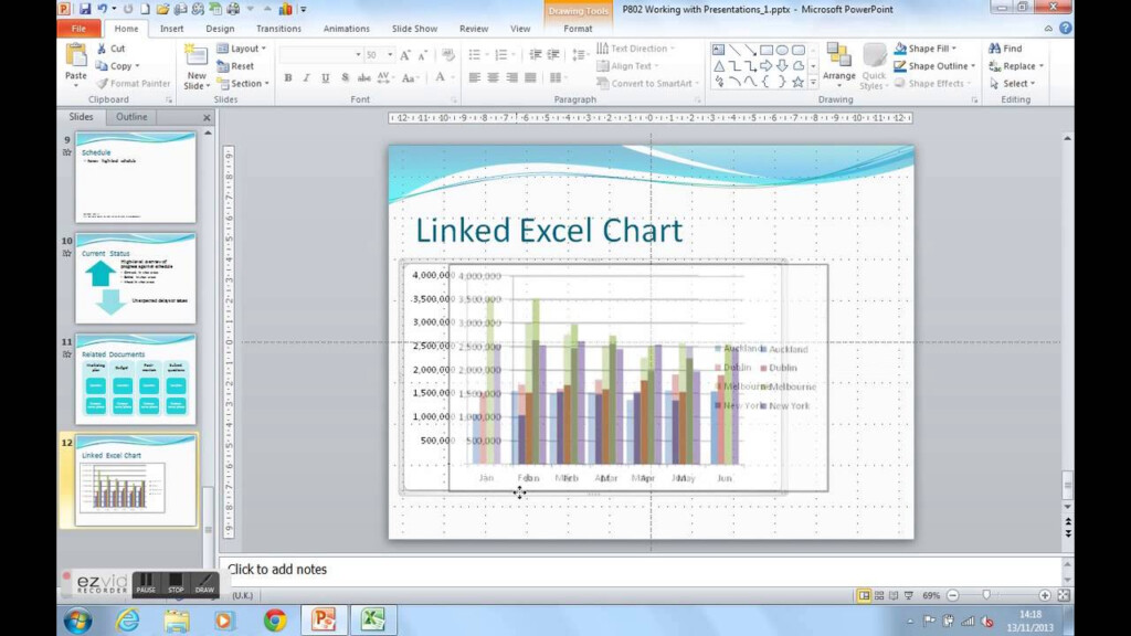 How To Link An Excel Chart Into A PowerPoint Presentation YouTube