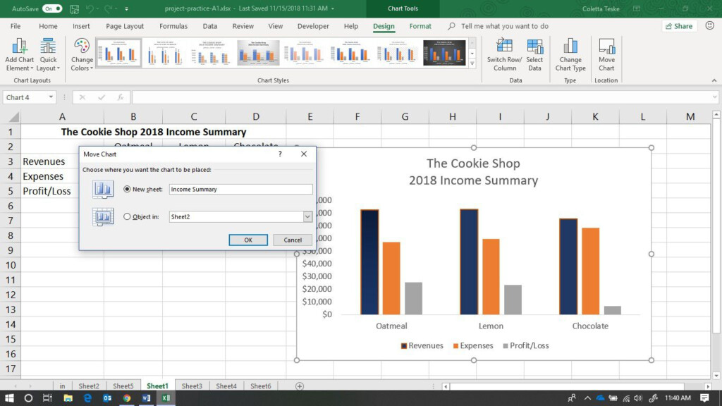 Make And Format A Column Chart In Excel