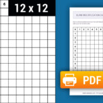 Printable Blank Multiplication Chart Black White 1 12 Free Memozor