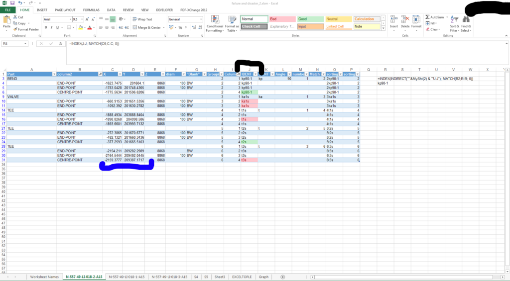 Vba Index Match Over Multiple Sheets In Excel 2013 Stack Overflow